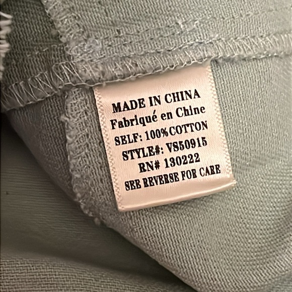 Very J Colorblock Sage Frayed Denim Button Mini Skirt Casual Womens Large - Picture 12 of 15